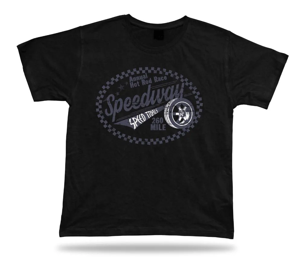 

Новинка 2019, забавная мужская летняя одежда, футболка, подарок на день рождения, идея Speedway, гоночная машина, классические футболки с эмблемой в стиле ретро