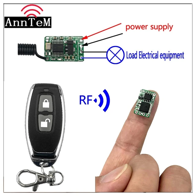 DC 8~15V Power Output Wireless Remote Control Switch With ON OFF