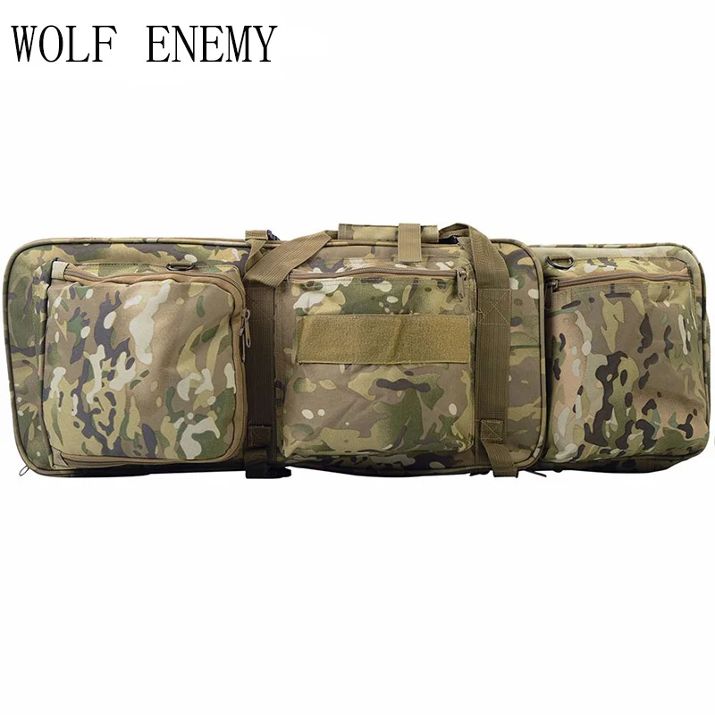 Очки для страйкбола тактические 85 см двойной винтовка сумка с плечевым ремнем для M4 серии высокой плотности нейлоновая охотничья сумка для оружия цвета хаки чехол - Цвет: MC