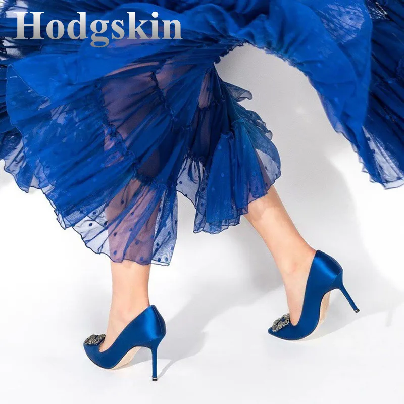 

Ladies Elegant Dress Wedding Party Shoes Soft Thin High Heels Pointed Toe Crystal Embellished Pumps Casual Slip On Suede Sandals