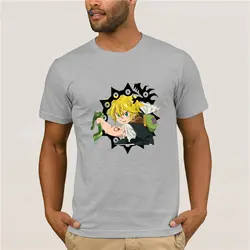 Модные мужские Nanatsu No Taizai Meliodas футболка семь смертных грехов на заказ удобные футболки оптом