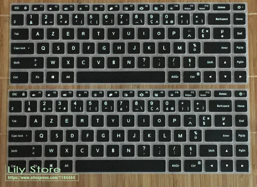 Французский клавиатура azerty силиконовый чехол для клавиатуры защитный Xiaomi Mi Notebook