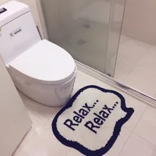 Ковер в европейском стиле двери туалета, ванной водопоглощающий утолщение нескользящий коврик