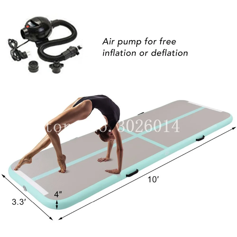 

Free Shipping 3x1x0.1m Wholesale Gymnastics Inflatable 3m Air Track Double DWF Gym Mat Inflatable Air Tumble Track