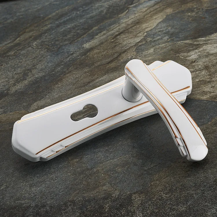 

2018 Padlock New Authentic American Contracted Mute Gold White Between Universal Hand Lock Solid Wood Door Inside The Bedroom