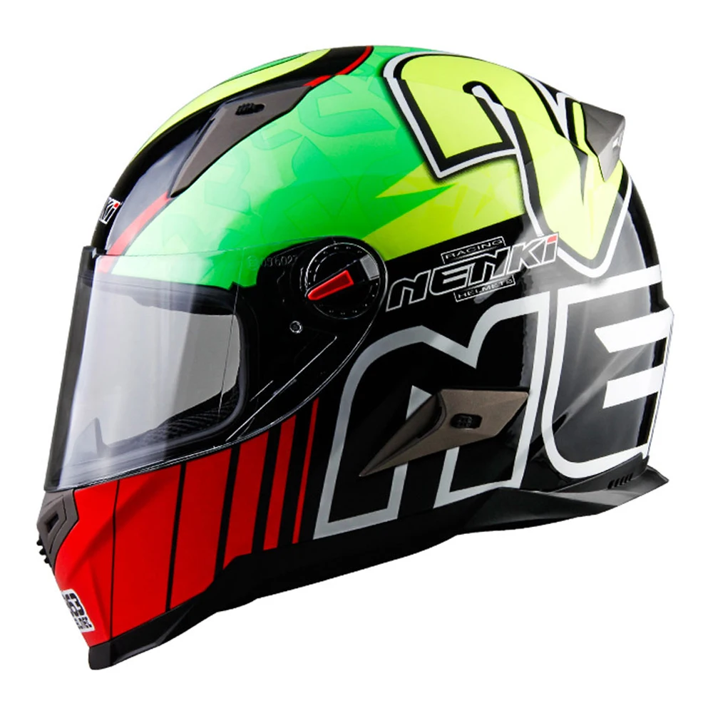 NENKI мотоциклетный шлем, шлем для мотоциклистов, шлем для гонок, мотоциклистов, Cascos Para Moto Touring, скутер, Круизер, шлем ECE - Цвет: Black Vortex
