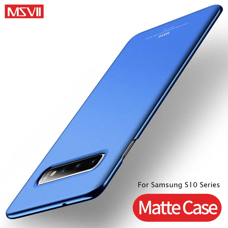 

For Samsung Galaxy S10 Case MSVII Slim Matte Coque For Samsung S10 Plus Case Hard Cover For Samsung Galaxy S10E S10 Lite Cover