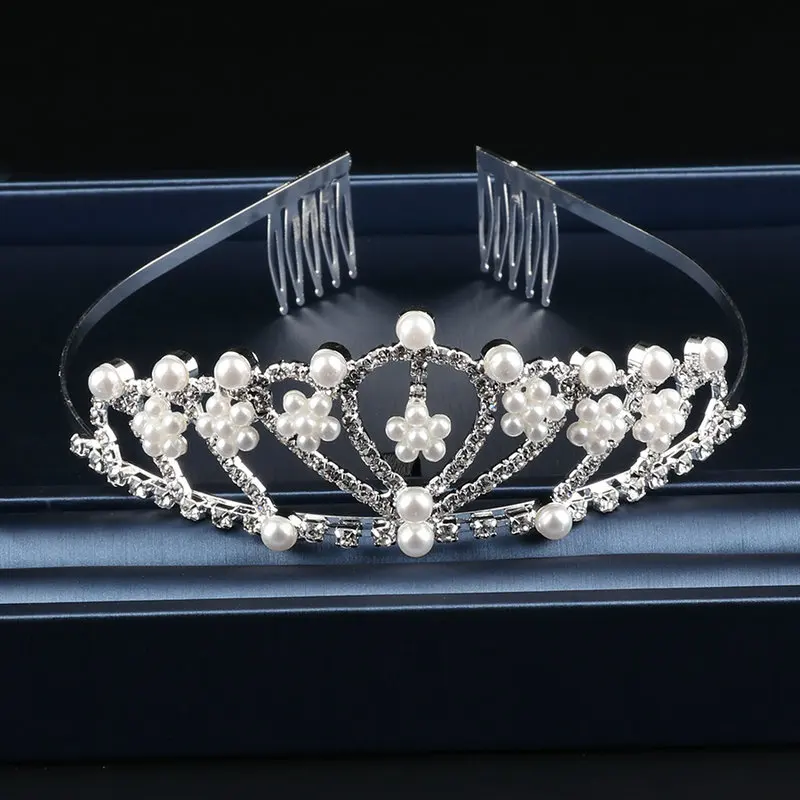 Блестящая женская свадебная диадема тиара и корона роскошный барокко цветок сердце Hairwear ювелирные изделия для волос аксессуары для королевы - Окраска металла: 13