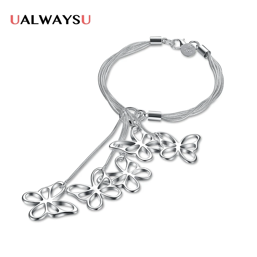 H027 Оптовая Продажа Модные с серебряным покрытием jewelry браслет-цепочка Шарм