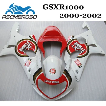 

Complete Fairing kits for 2000 2001 2002 Suzuki K2 GSXR1000 00 01 02 GSXR 1000 Lucky strike motorcycle body repair Fairings set
