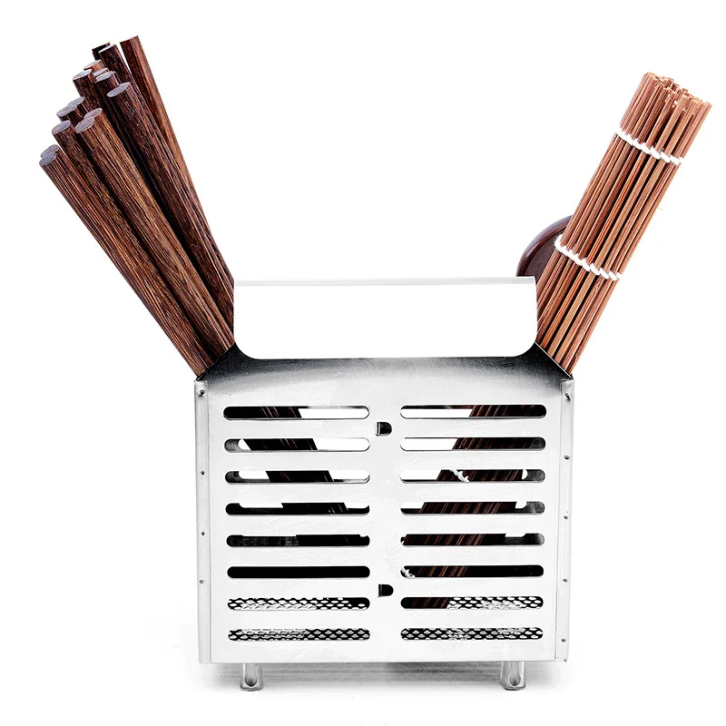 High Quality Stainless Steel Thicker Tableware Storage Basket Hanging Type Chopsticks Cage Kitchen Storage Holder High Quality Stainless Steel Thicker Tableware Storage Basket Hanging Type Chopsticks Cage Kitchen Storage Holder