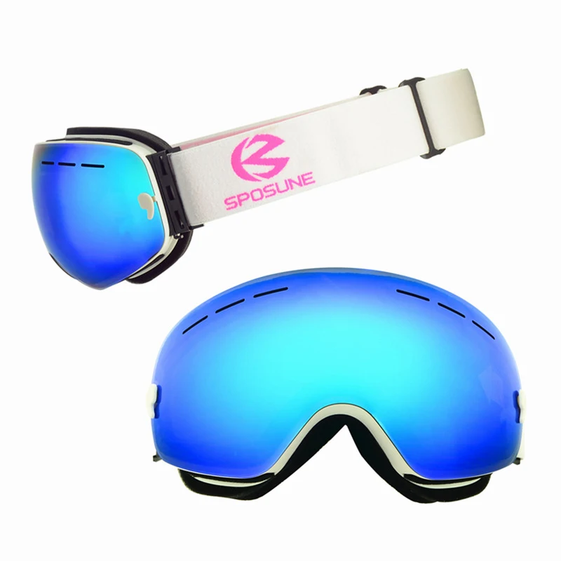 Очки для сноуборда, Лыжный спорт, UV400, солнечный пасмурный день, варианты линз, носить более rx очки, лобовое стекло, противоскользящие очки для близорукости