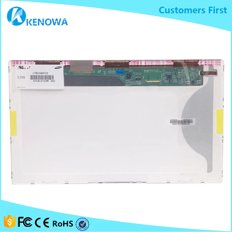 

15.6 Inch LCD Panel 1366*7638 RGB LTN156AT22-001 WLED Screen Display LVDS 40pins 262K
