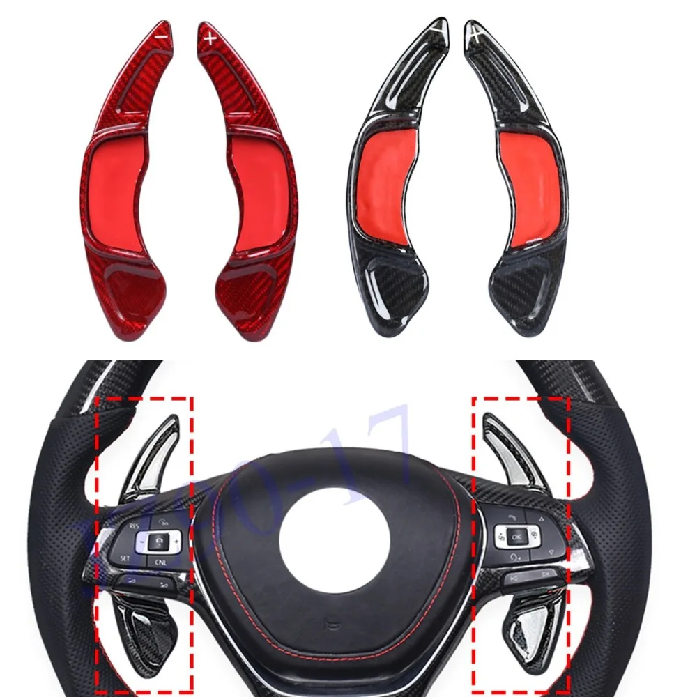 car Carbon Fiber DSG steering wheel paddle shift Gear Paddle Extension