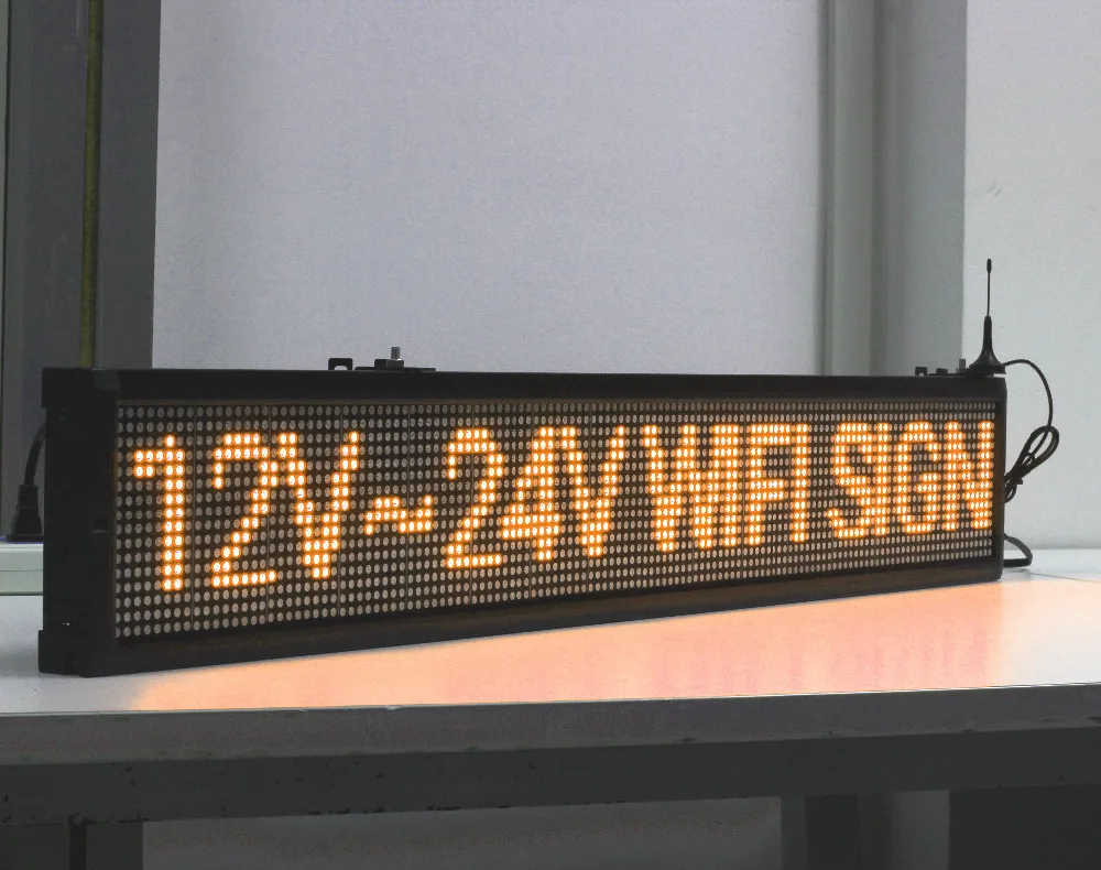 

125cm 12V 24V 110-220v AU EU US Popular WIFI Programmable Bus LED Sign / Car advertising sign/factory Production display board