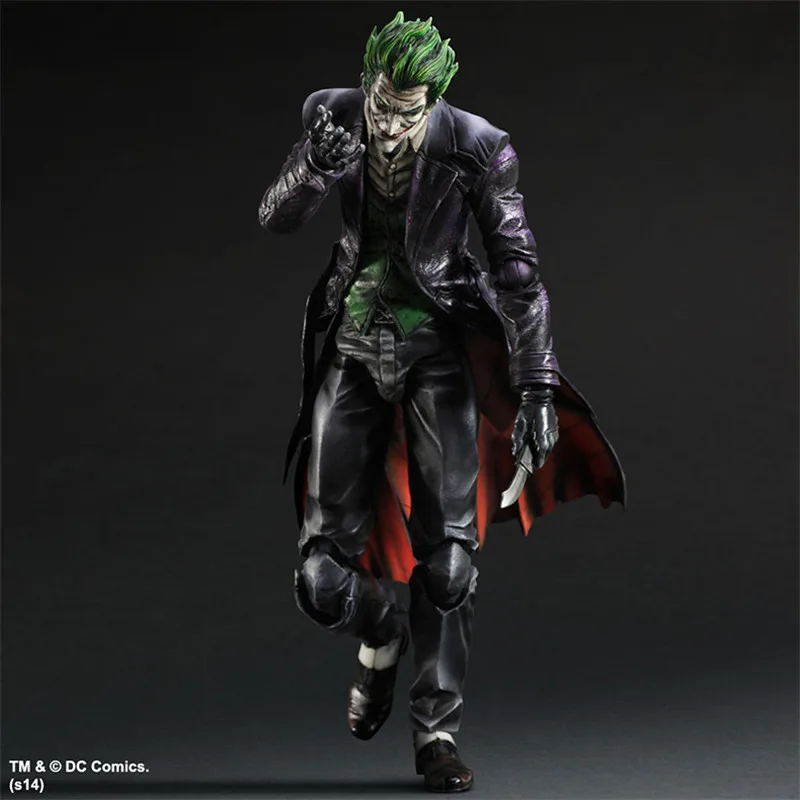 Хит продаж фигурки героев игры KAI Batman Arkham The Joker ПВХ 26 см 10 23 &quot аниме игрушка