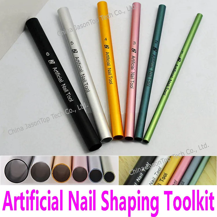 

6pcs Artificial Nail Shaping Tools Nail Art Tools UV Acrylic Curving Tube Set Manicure French C Curve Rod Sticks Toolkit