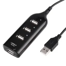 Мини-usb-концентратор 2,0 4-портовый адаптер разветвитель 4 пуерто Usb 60 см длина кабеля для портативных ПК компьютера ноутбука периферийные принадлежности