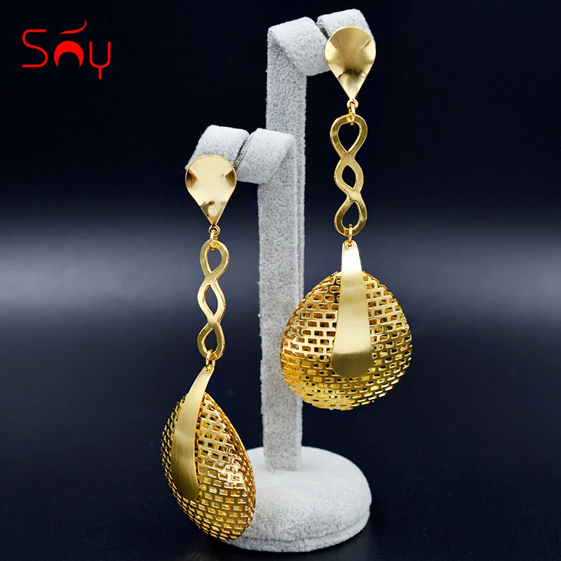 

Sunny Jewelry Cute Romantic Heart Jewelry Long Drop Dangle Earrings For Women Girls Gifts Trendy Earrings For Party Wedding Wear