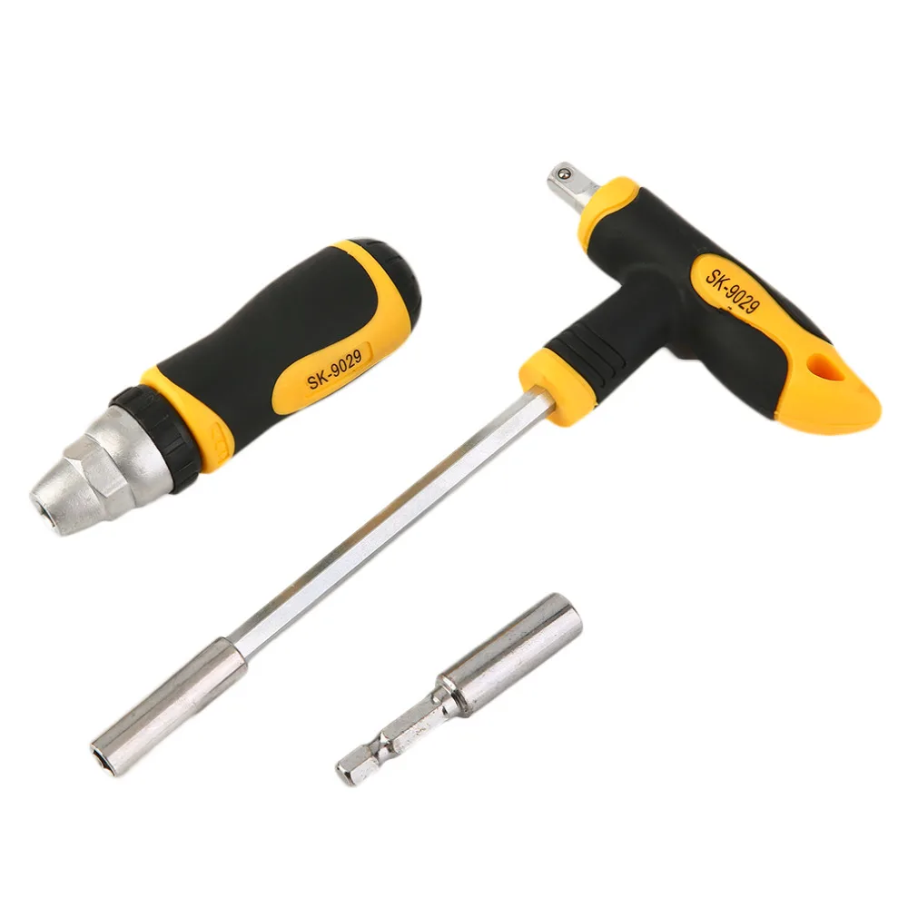 1Set 29Pcs in 1 Multifunctional Precision Ratchet Screwdriver Set T type Socket Wrenches Quality Portable Hand