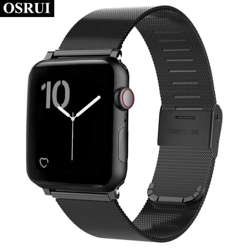

42mm 38mm Milanese loop for apple watch band 4 3 44mm iwatch strap correa aple watch 40mm stainless steel bracelet Accessories