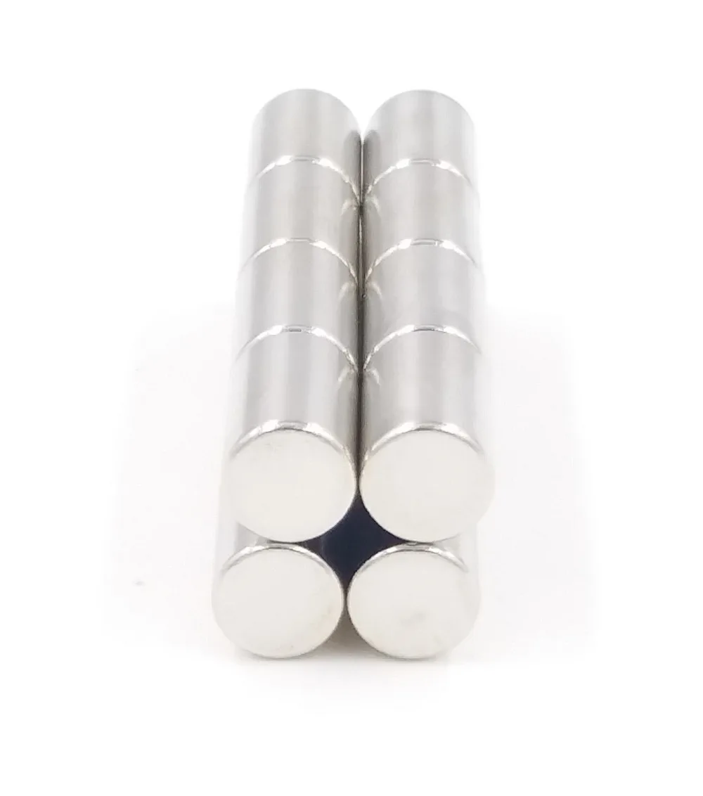 

50pcs Dia.6x10mm Magnets 6mmx10mm N50 Neodymium Magnet Rare Earth Magnet cylinder Strong Round 6*10