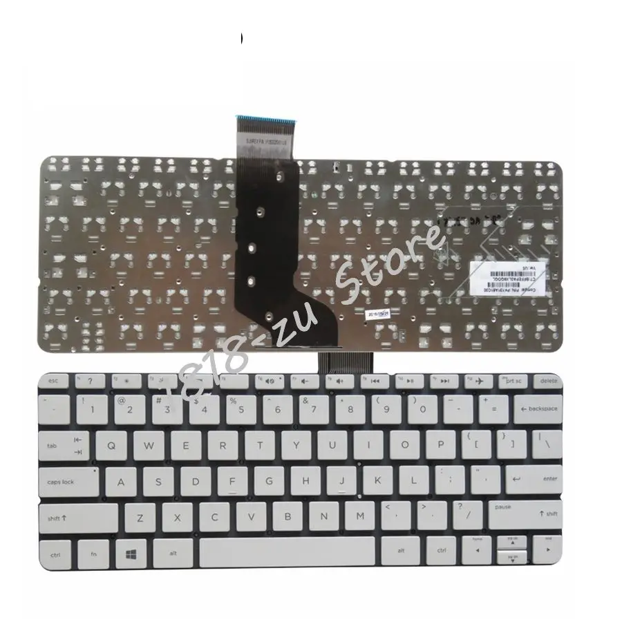 

YALUZU English Laptop Keyboard FOR HP stream 11 11-n001ee N010 N011TX n014tu x360 11-N014 N015 N015TU PL02X TPN-C115 US white