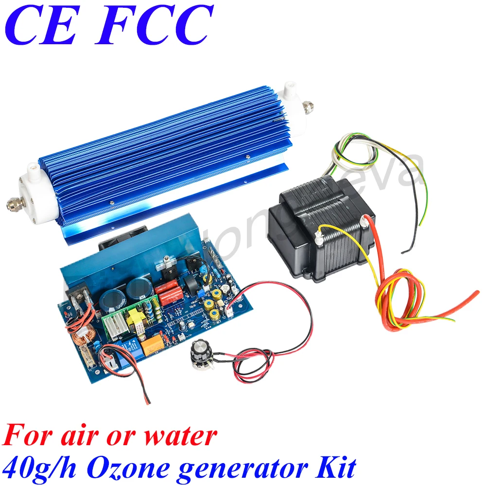 

Pinuslongaeva 40G/H 40grams adjustable Water cooling Quartz tube type ozone generator Kit oem household water ozonator
