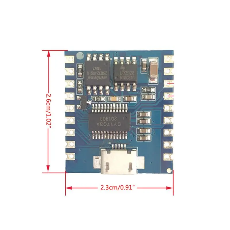 

DY-SV17F Audio Module Mini MP3 Player IO Trigger USB Download Flash Voice Module