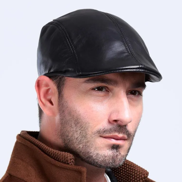 Кепка Шлем С Очками Мужская Кожаная Купить