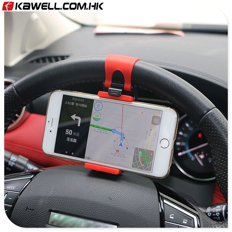 Universal Car Steering Wheel Clip Mount Holder for Mobile Phone for GPS