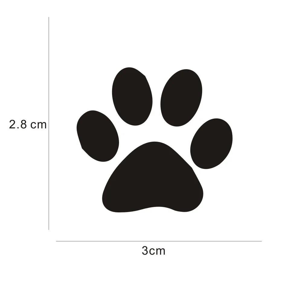 Автомобильная наклейка s 13,5*6,5 см с принтом кошачьей лапы, украшение для автомобиля, мотоцикла, 3D наклейка, отражающая, водонепроницаемая, стильная наклейка на заказ