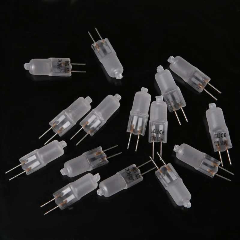 

YAM 1Pcs G4 JC Type Halogen Light Bulb Frosted/Transparent Lamp AC/DC 12V 10W Warm White High Quality