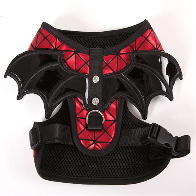 New Cloth Dog Harnesses Comfortable Halloween Individual Bat Wings