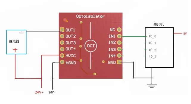 TLP281 Высокий Низкий уровень оптопара изоляции 4 канала CH оптоизолятор IC модуль Плата расширения для Arduino