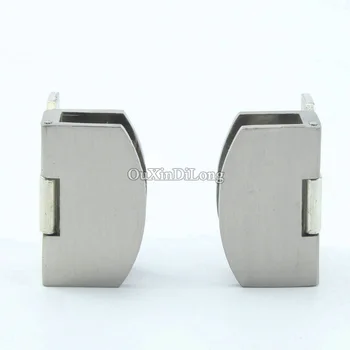 

Express Shipping ! Wholesale 50PCS Glass Cabinet Door Hinges Display Wine Cabinet Glass Clamps Clips No Drilling