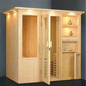 

2 meter solid wood 4 to 6 people large outdoor sauna rooms