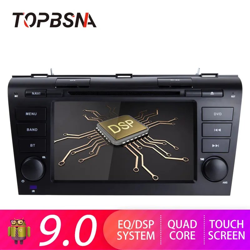 

TOPBSNA 2 din AutoRadio Car DVD Stereo Player for MAZDA3 MAZDA 3 2004 2005 2006 2007 2008 2009 GPS Navi Bluetooth WIFI RDS USB