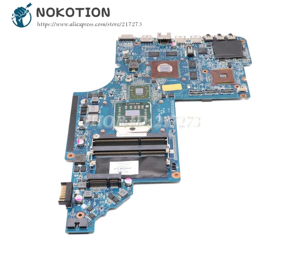 NOKOTION 641576-001 ل جناح HP DV7 DV7-6000 اللوحة المحمول المقبس S1 DDR3 RS880MD HD6650 1 جيجابايت شحن وحدة المعالجة المركزية