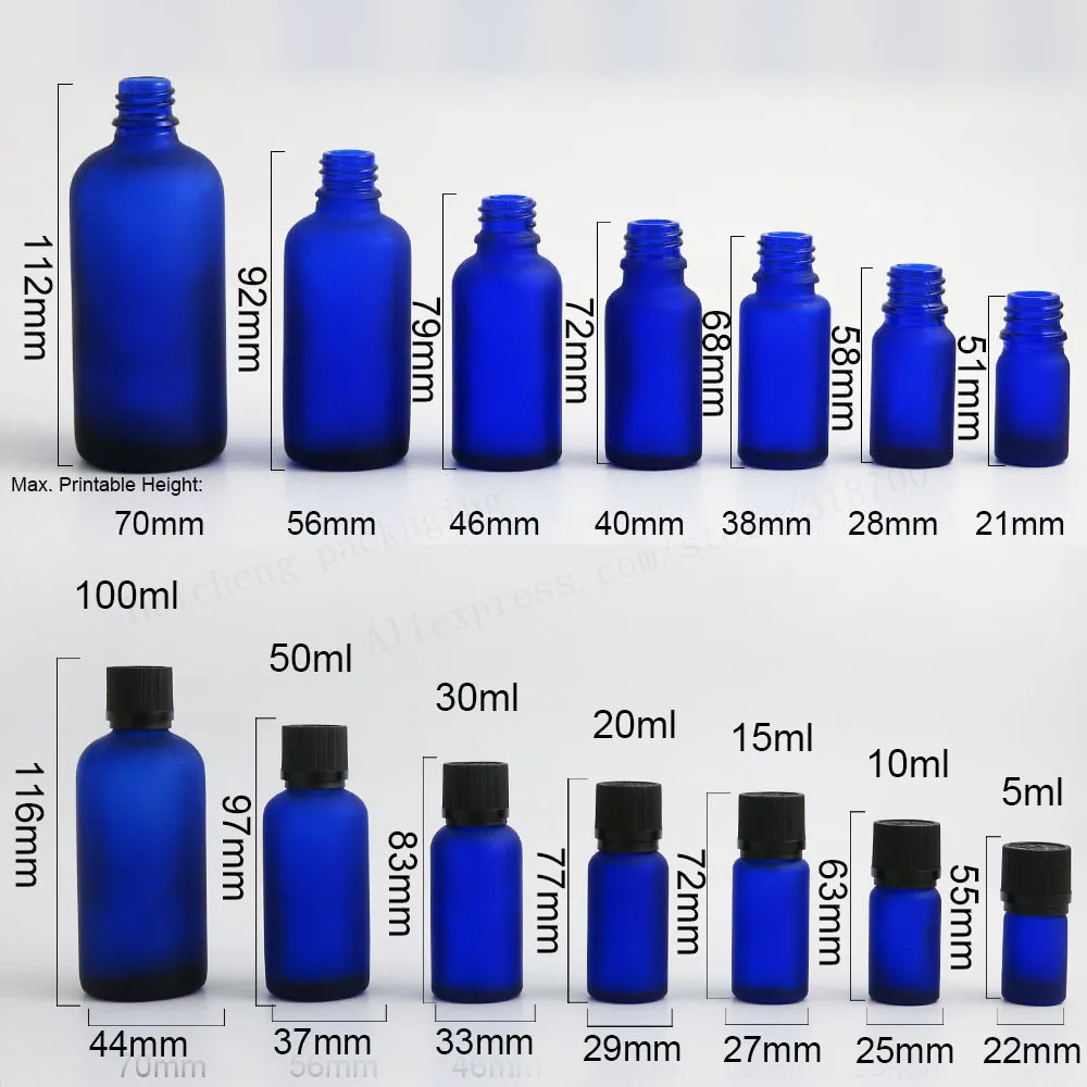 360x5 мл 10 мл 15 мл 20 мл 30 мл 50 мл 100 мл эфирные масла матовый бутылка синее стекло с пластик черный кепки для жидкая Косметика замок