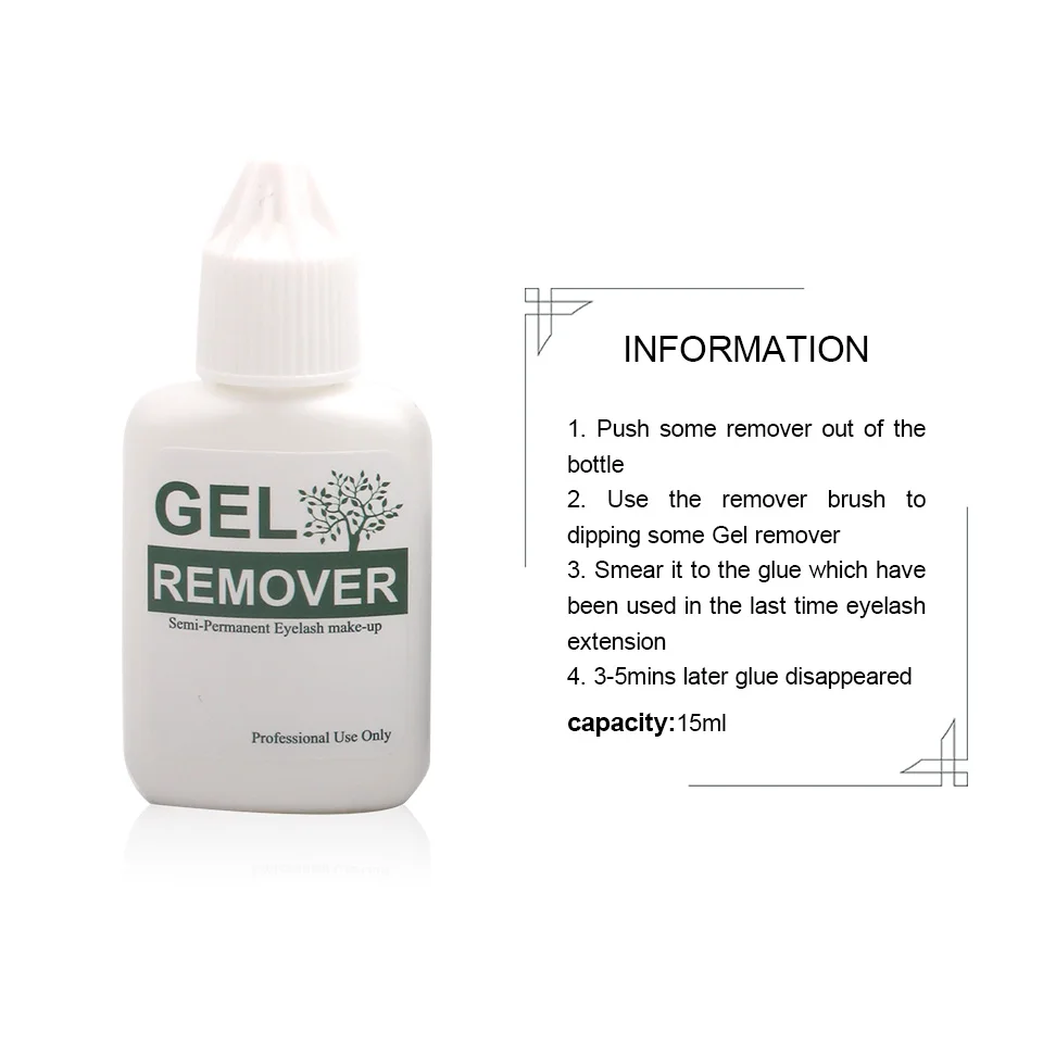 

Thinkshow 15ml Bottles Remover Eyelash Extension Remover 15ml Lash Remover Good Quality Soft Free Shipping