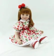 Muñeca reborn de 60 cm con pelo pelirrojo