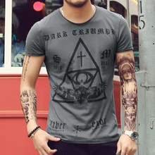 Herren t-shirts Casual Tops Tees männer Slim kurzarm t-shirt Baumwolle Vintage Religiöse print t-shirt camisa 2016 Hohe qualität