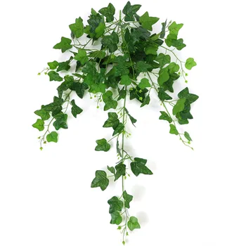 

8 Forks Simulation Creeper Green Plants for Weeding Home Garden Window Stairs Decoration Artificial Vines Ratten Plant 110cm