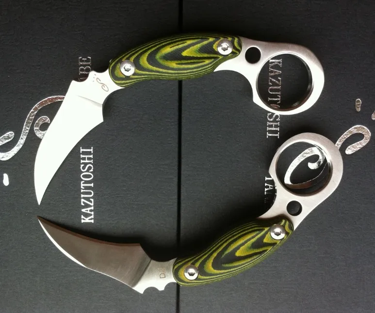 Best Quality D2 Steel Karambit Survival Knife Micarta Handle Tactical