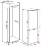 

Cootaw Built in Fridge BCD-275-MKQ01