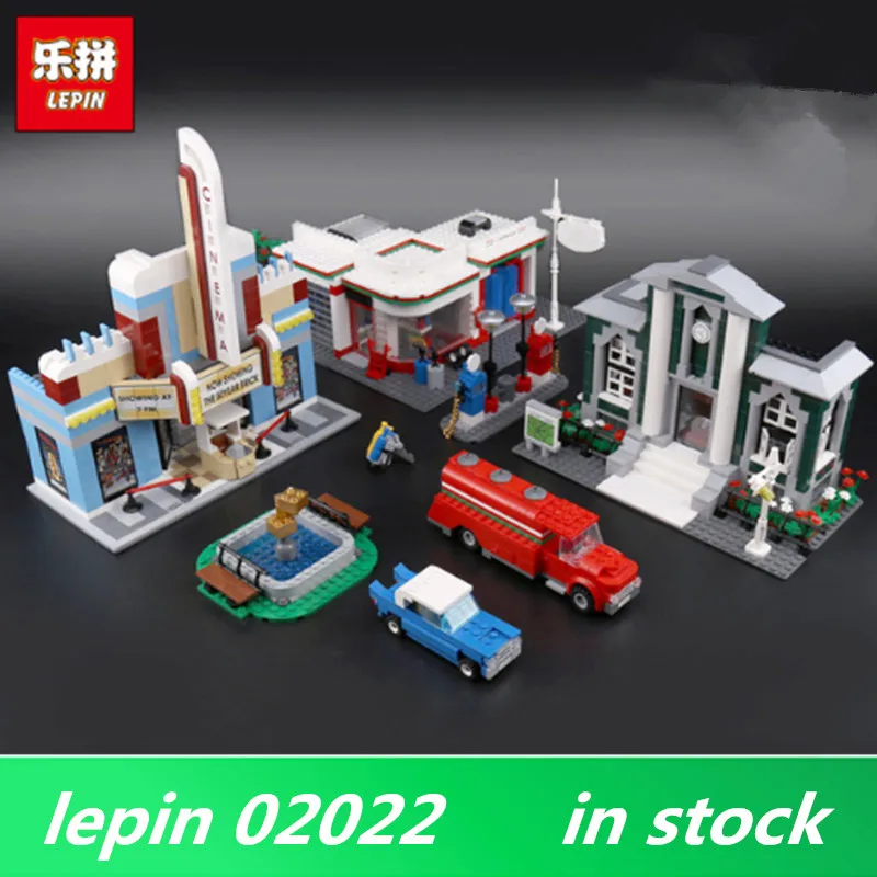 

Lepin 02022 2080pcs City 50th Anniversary Town 10184 Building Blocks Bricks educational Toys children Birthday Christmas Gifts