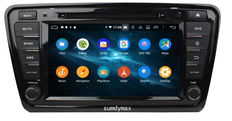 Perfect Android 9.0 Two Din 8 Inch Car DVD Player Stereo System For skoda OCTAVIA 2014-2016 with 4G RAM 64G ROM built in wifi 5