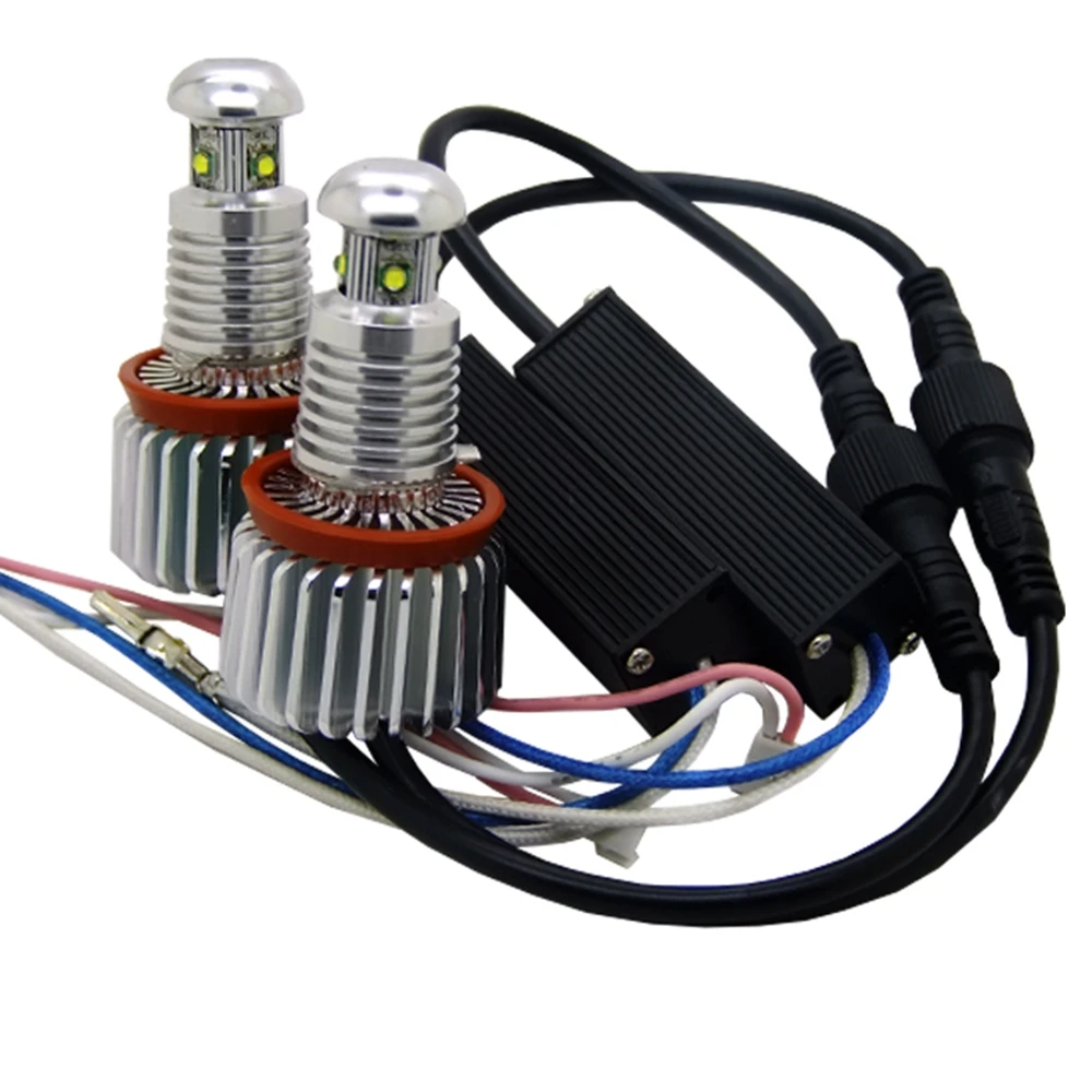 

Eonstime 6000k 2Pcs 40W H8 Cree 4LED Chips HID Headlight Angel Eyes for BMW E60 E61 E63 E70 X5 X6 Z4 E71 E82 E87 E89 E90 E91 E92