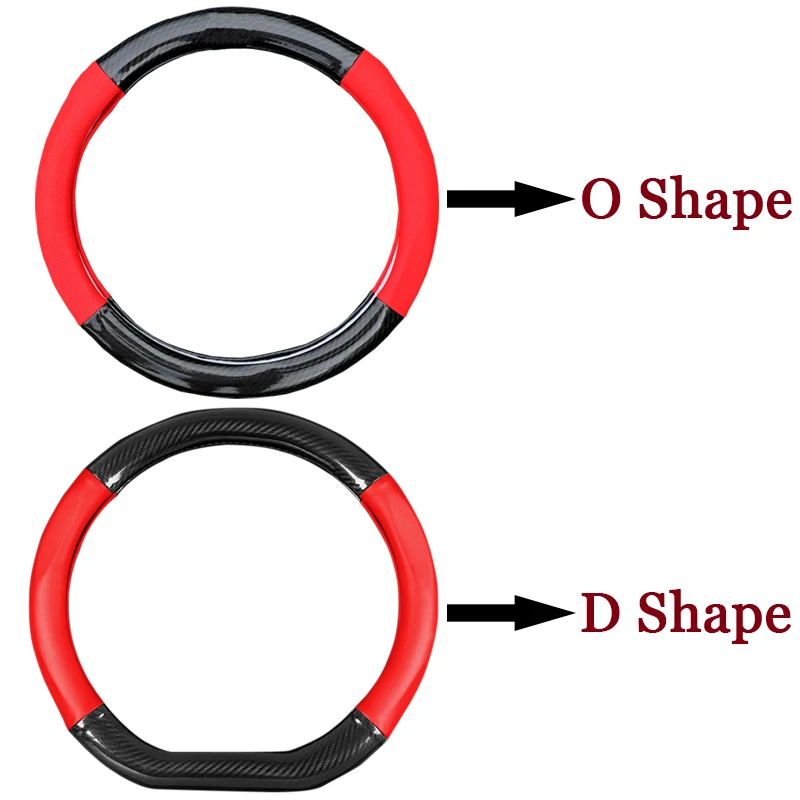 Автомобильный Стайлинг из углеродного волокна Кожаный Автомобильный руль крышка автомобиля рулевое колесо концентраторы авто аксессуары